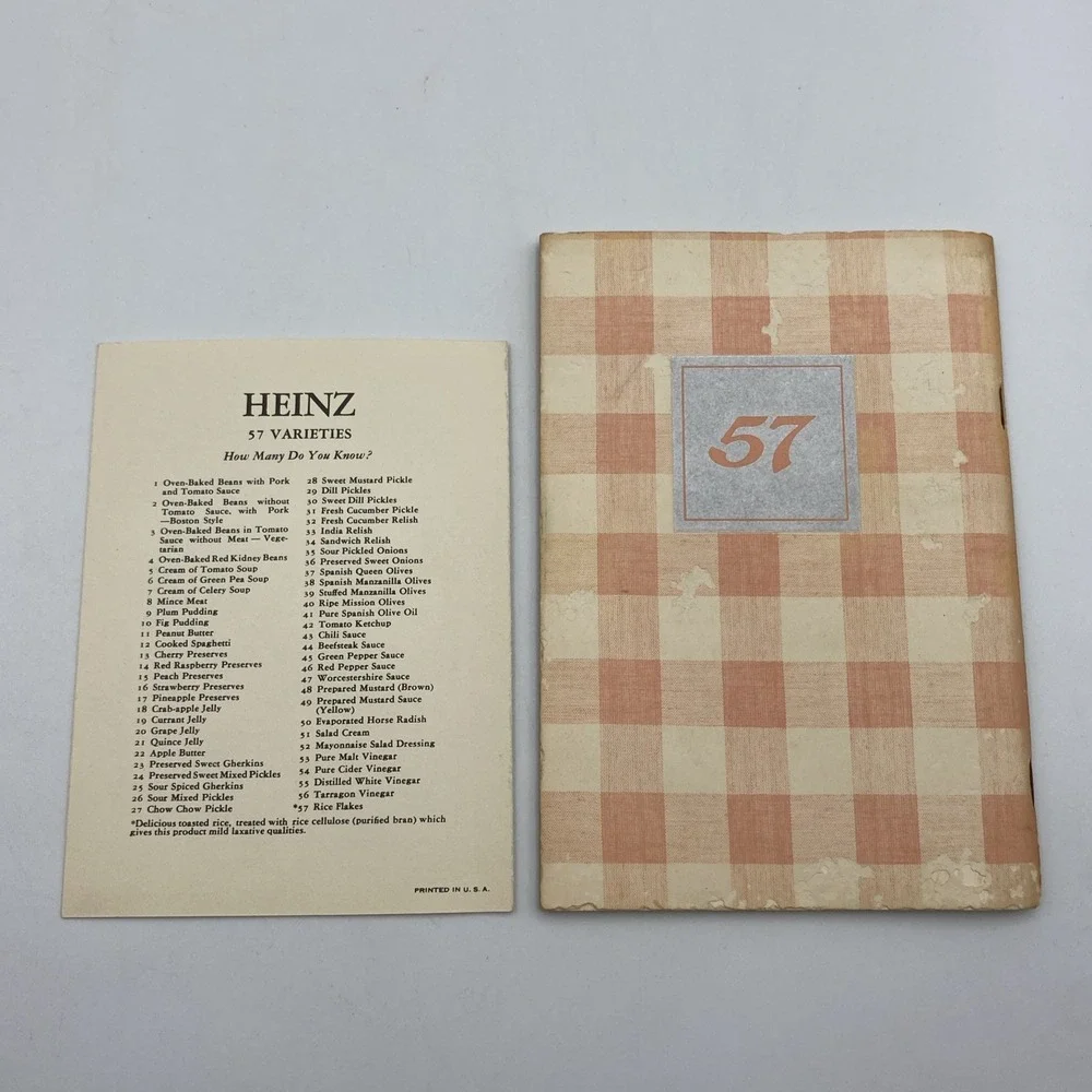 Lot of 2 1930 Heinz Book of Salads Dressings‎ Sauces Recipe Cookbook Booklet